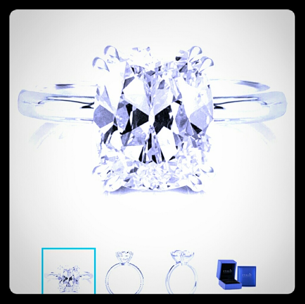 White sapphire ring